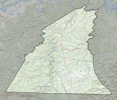 McCreary County KY USGS topo map