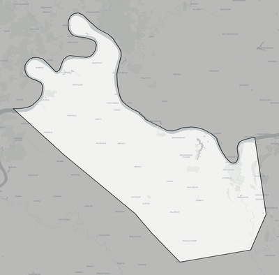 Meade County KY county basemap context