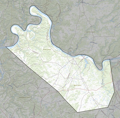 Meade County KY USGS topo map