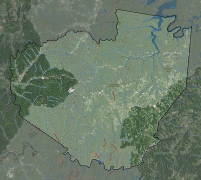Menifee County KY USGS imagery and topo map
