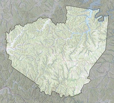 Menifee County KY USGS topo map