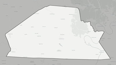 Monroe County KY county basemap context