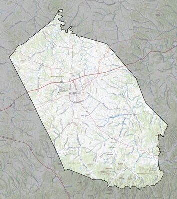 Montgomery County KY USGS topo map