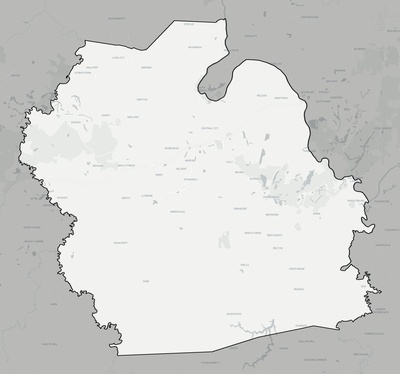 Muhlenberg County KY county basemap context