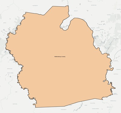 Muhlenberg County KY school district boundaries map