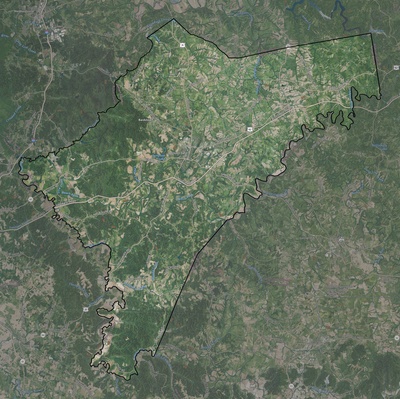 Nelson County KY USGS imagery and topo map