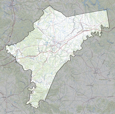 Nelson County KY USGS topo map