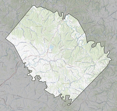 Nicholas County KY USGS topo map