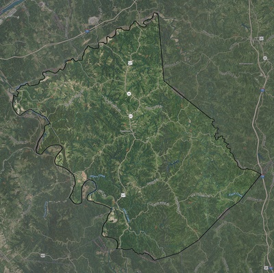 Owen County KY USGS imagery and topo map