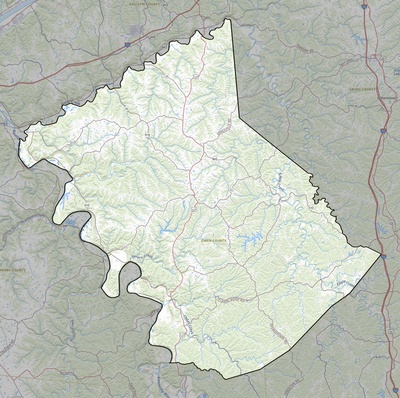 Owen County KY USGS topo map
