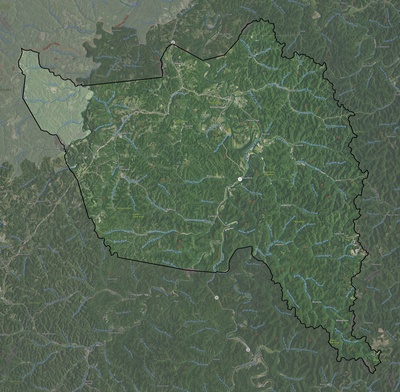 Owsley County KY USGS imagery and topo map