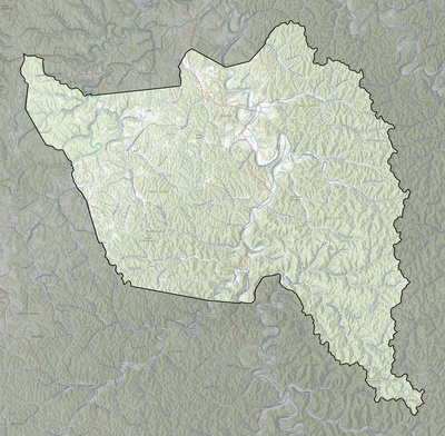 Owsley County KY USGS topo map