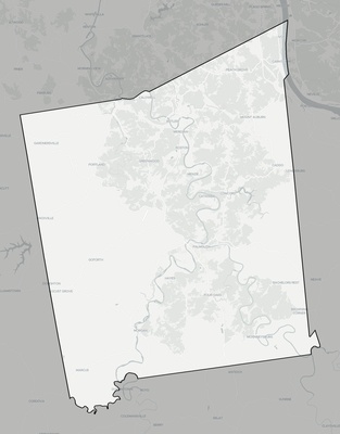 Pendleton County KY county basemap context