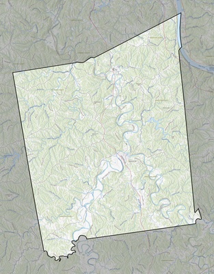 Pendleton County KY USGS topo map