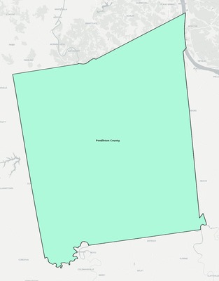 Pendleton County KY school district boundaries map