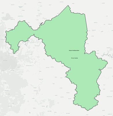 Perry County KY school district boundaries map