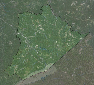 Pike County KY USGS imagery and topo map