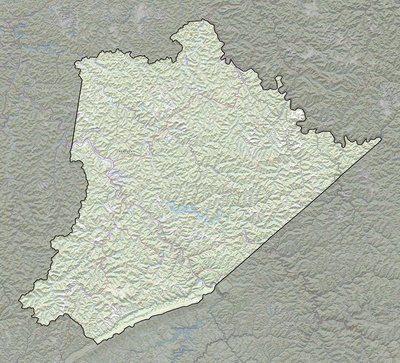 Pike County KY USGS topo map