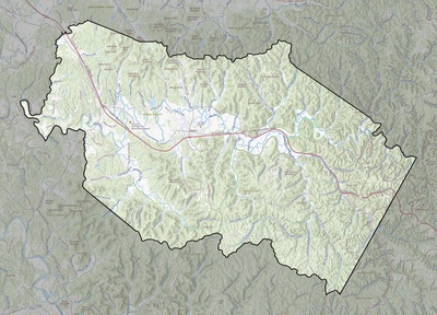 Powell County KY USGS topo map