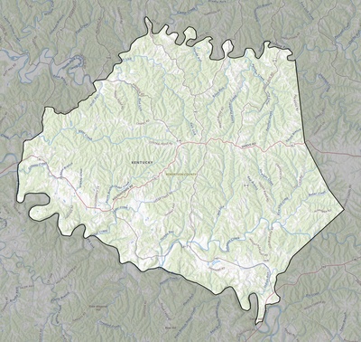 Robertson County KY USGS topo map