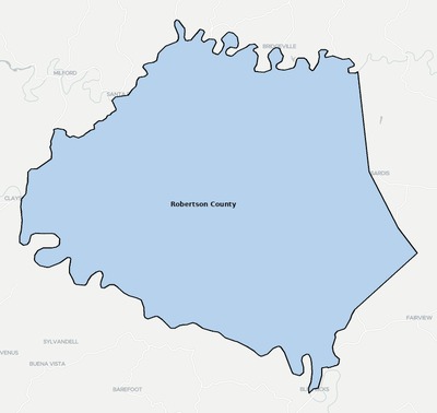 Robertson County KY school district boundaries map