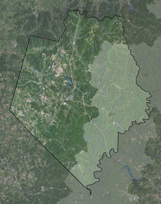 Rockcastle County KY USGS imagery and topo map