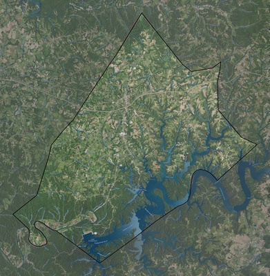 Russell County KY USGS imagery and topo map