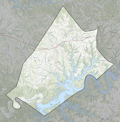 Russell County KY USGS topo map