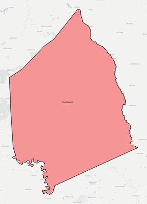 Scott County KY school district boundaries map