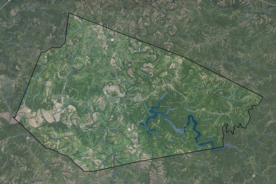 Spencer County KY USGS imagery and topo map