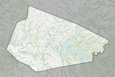 Spencer County KY USGS topo map