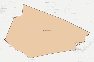 Spencer County KY school district boundaries map