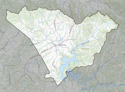 Taylor County KY USGS topo map