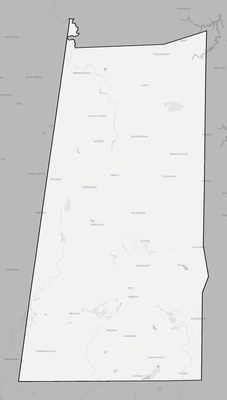Todd County KY county basemap context