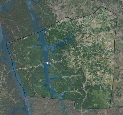 Trigg County KY USGS imagery and topo map