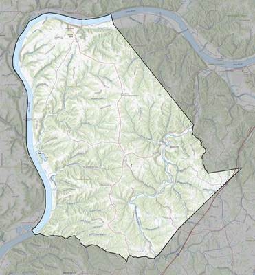 Trimble County KY USGS topo map