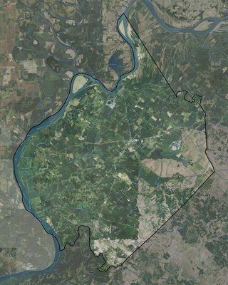 Union County KY USGS imagery and topo map