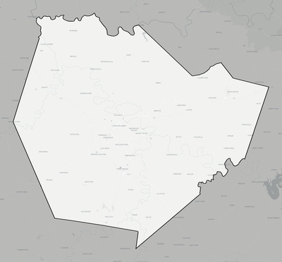Warren County KY county basemap context