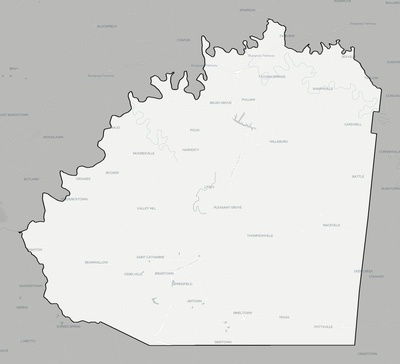 Washington County KY county basemap context