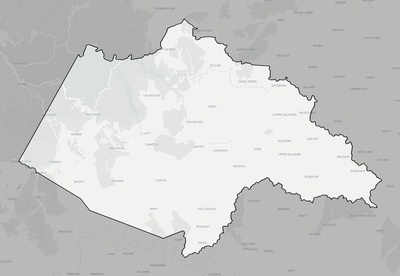 Wolfe County KY county basemap context