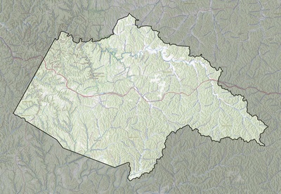Wolfe County KY USGS topo map