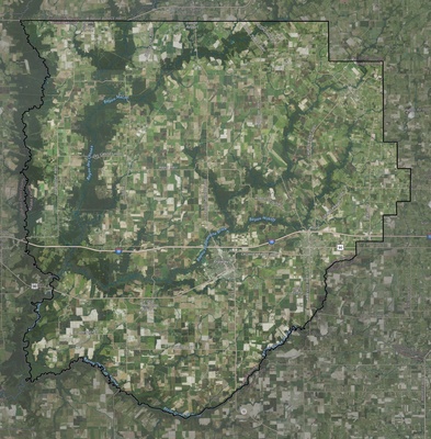 Acadia County LA USGS imagery and topo map