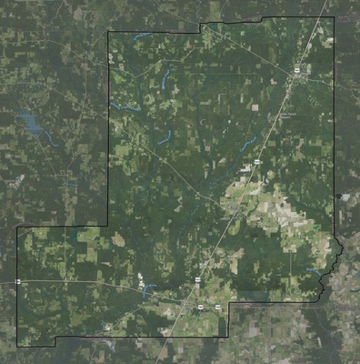 Allen County LA USGS imagery and topo map