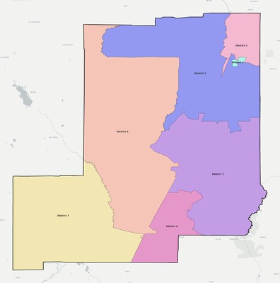 Allen County LA townships and subdivisions map