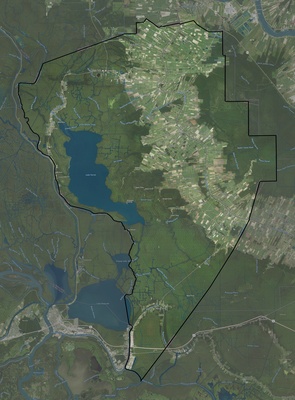 Assumption County LA USGS imagery and topo map