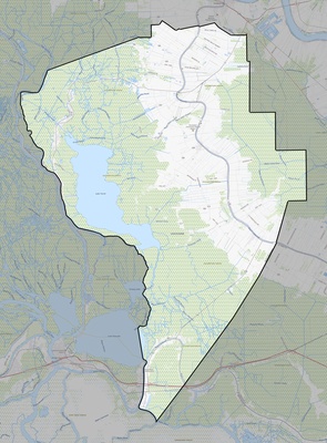 Assumption County LA USGS topo map