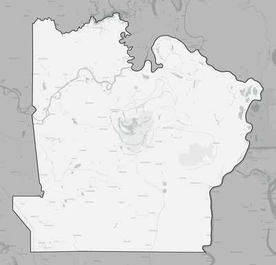 Avoyelles County LA county basemap context