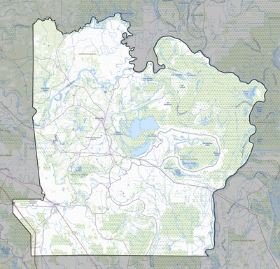 Avoyelles County LA USGS topo map