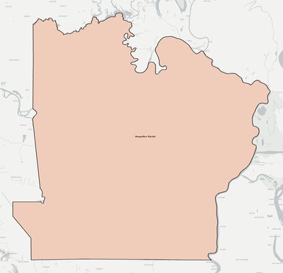 Avoyelles County LA school district boundaries map