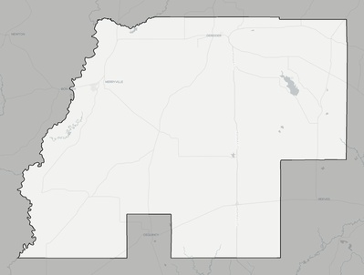 Beauregard County LA county basemap context